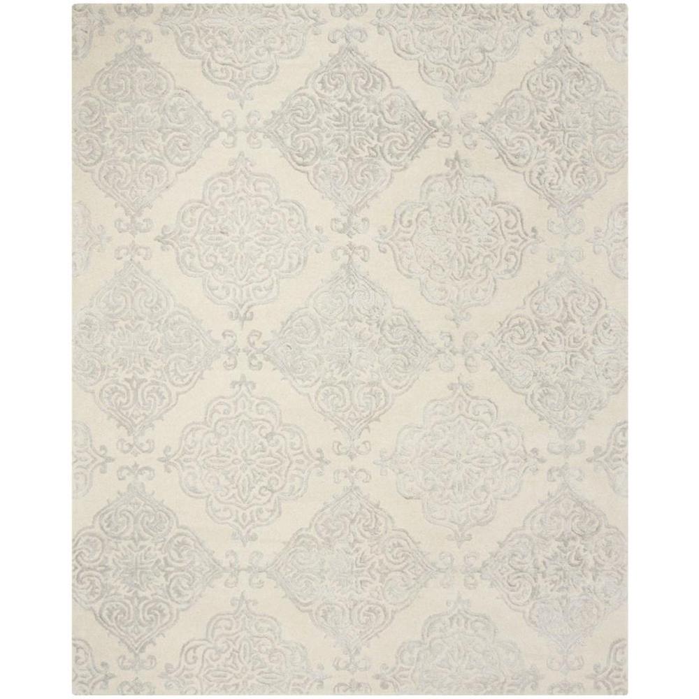 GLAMOUR, IVORY / SILVER, 8' X 10', Area Rug. Picture 1
