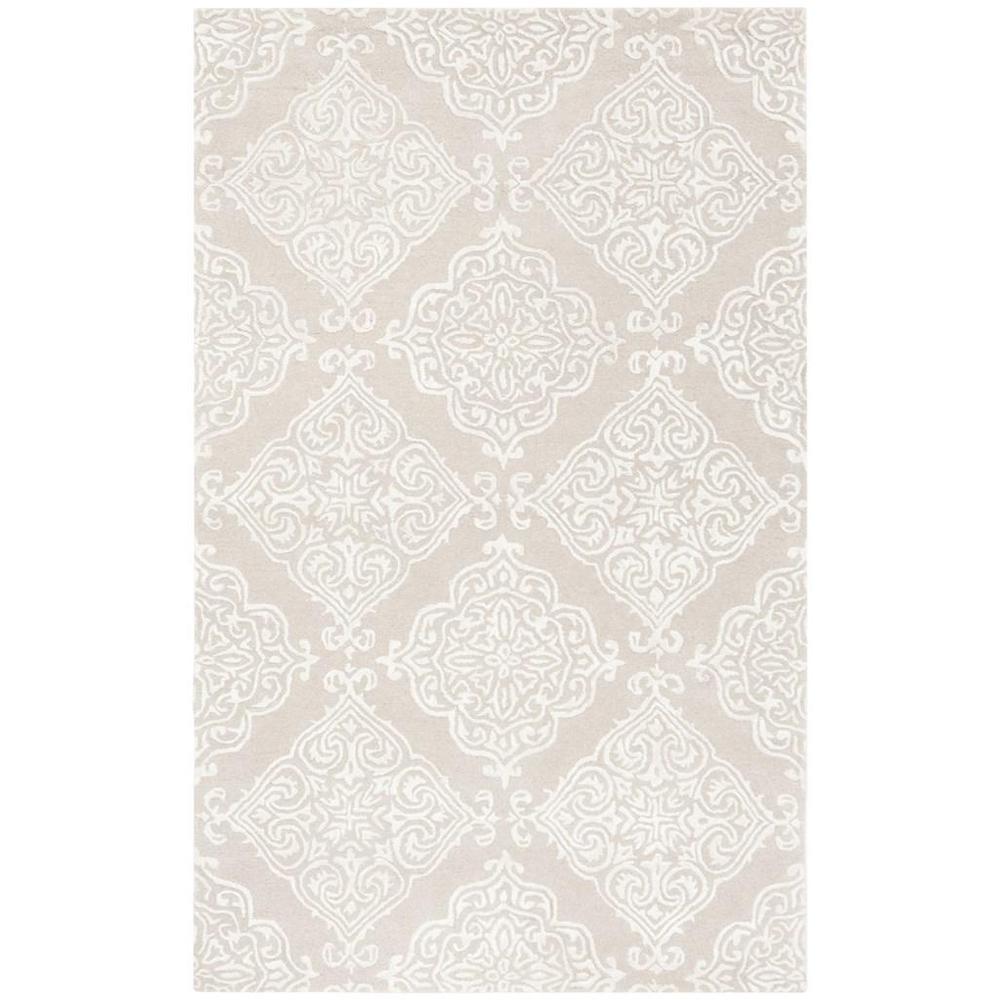GLAMOUR, BEIGE / IVORY, 5' X 8', Area Rug. Picture 1