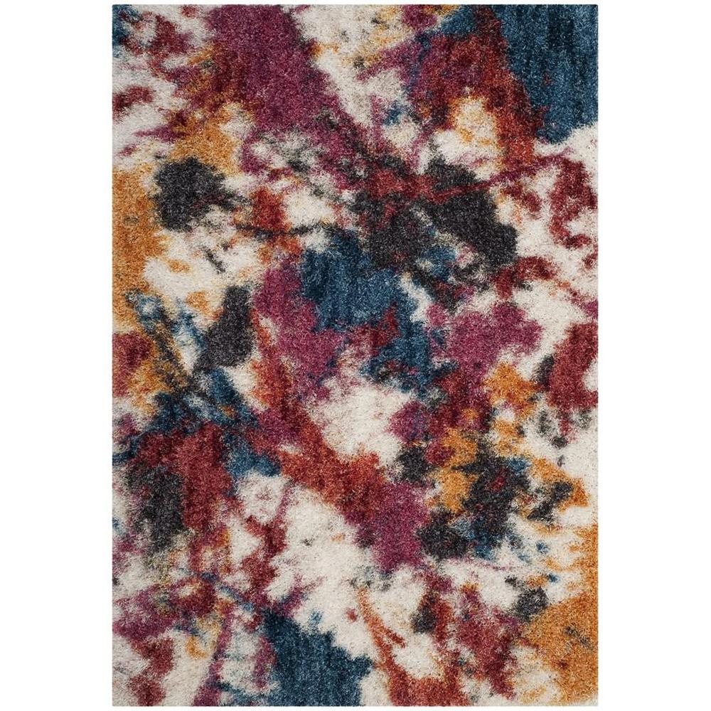 GYPSY, IVORY / BLUE, 4' X 6', Area Rug. Picture 1