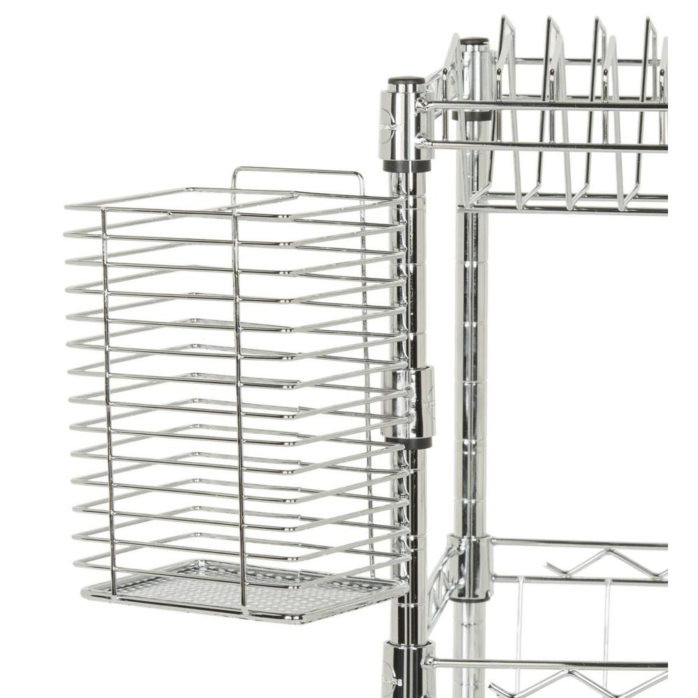 DARINA ADJUSTABLE CHROME WIRE DISH RACK (17.7 in. W x 9.8 in. D x 11.8 in. H). Picture 1