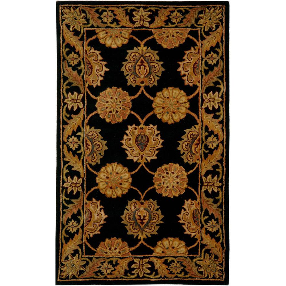 HERITAGE, BLACK, 3'-0" X 5'-0", Area Rug, HG314A-3. Picture 1