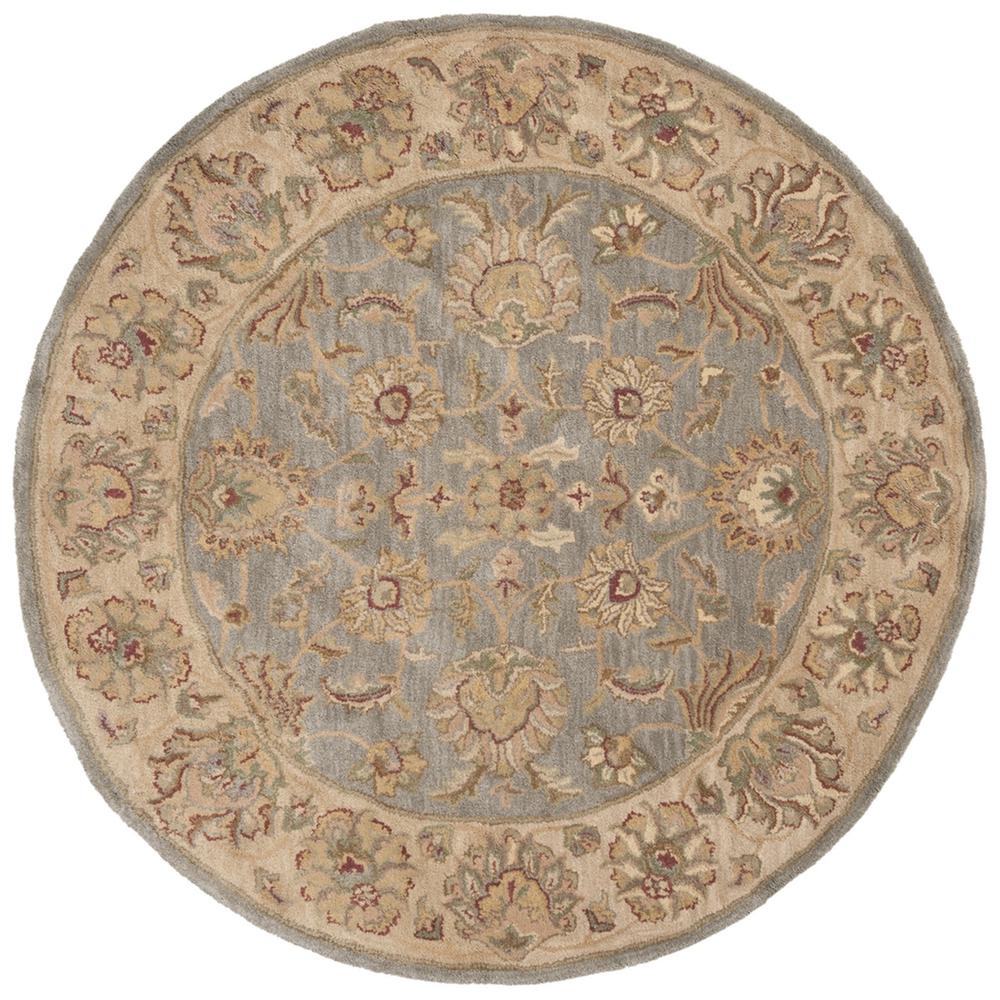 HERITAGE, BLUE / BEIGE, 6' X 6' Round, Area Rug, HG343B-6R. Picture 1