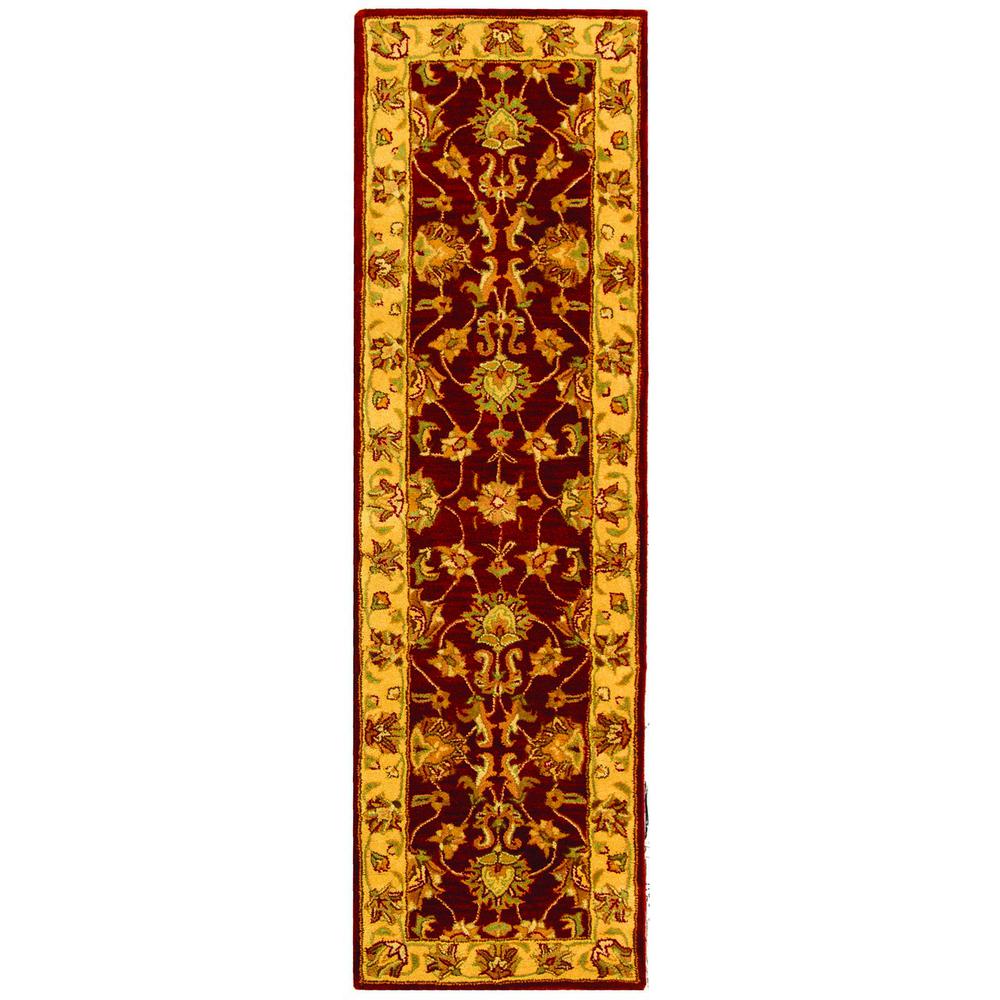 HERITAGE, RED / GOLD, 2'-3" X 8', Area Rug, HG343C-28. Picture 1