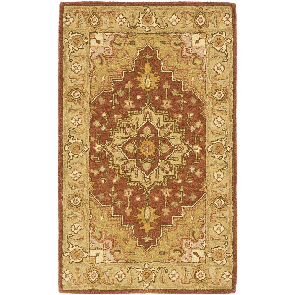 HERITAGE, RUST / GOLD, 3' X 5', Area Rug. Picture 1