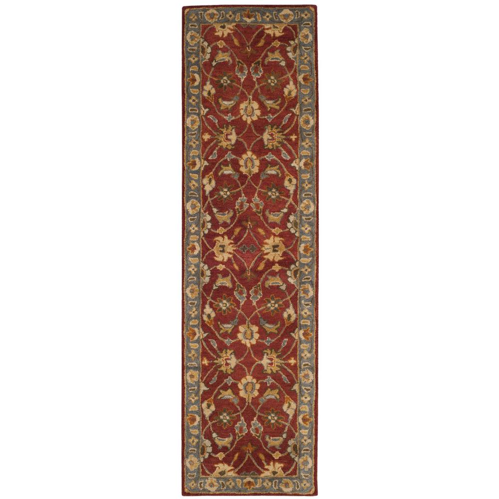 HERITAGE, RED / BLUE, 2'-3" X 8', Area Rug. Picture 1