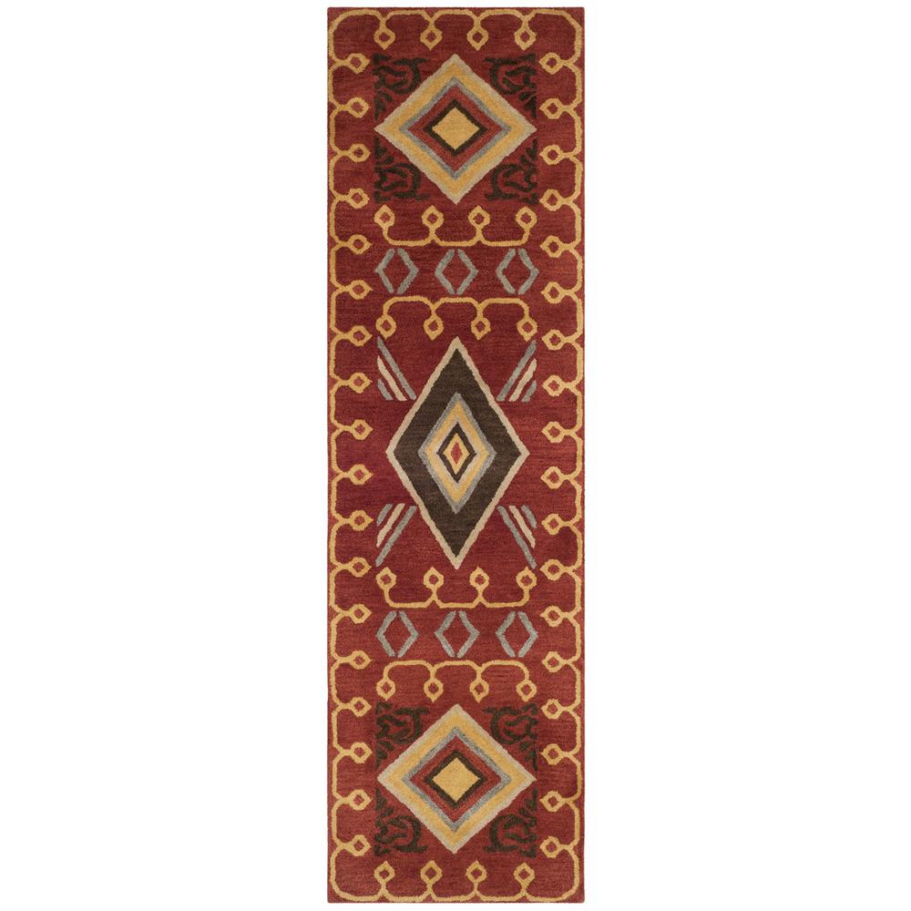 HERITAGE, RED / MULTI, 2'-3" X 8', Area Rug, HG404A-28. Picture 1