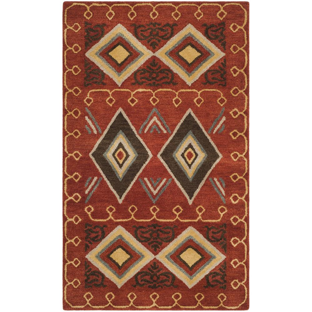 HERITAGE, RED / MULTI, 3' X 5', Area Rug, HG404A-3. Picture 1