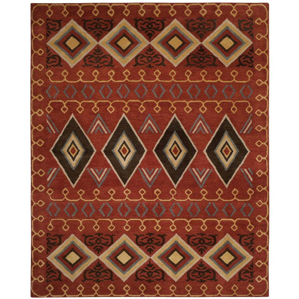 HERITAGE, RED / MULTI, 8' X 10', Area Rug, HG404A-8. Picture 1