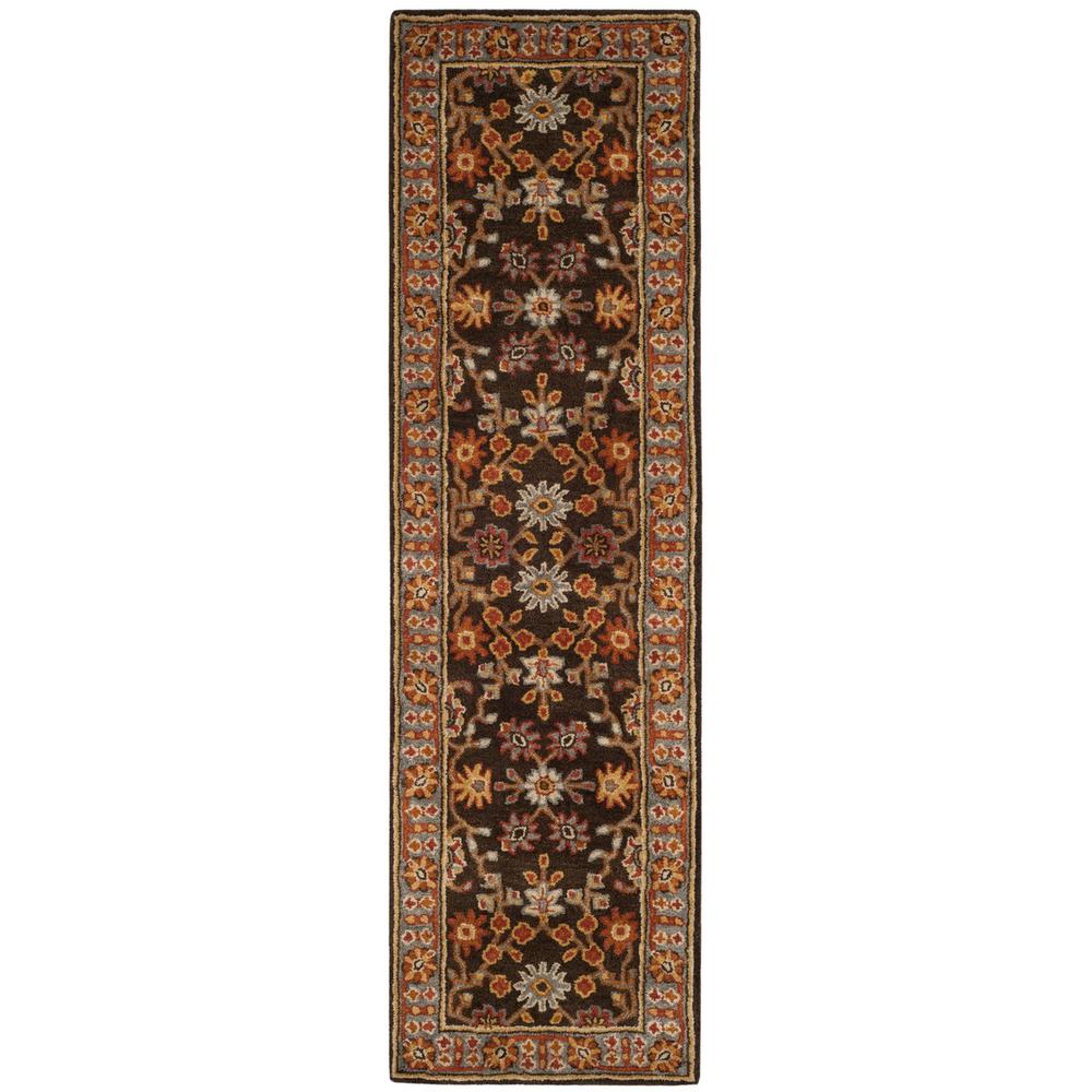 HERITAGE, CHARCOAL / BLUE, 2'-3" X 8', Area Rug, HG405A-28. Picture 1
