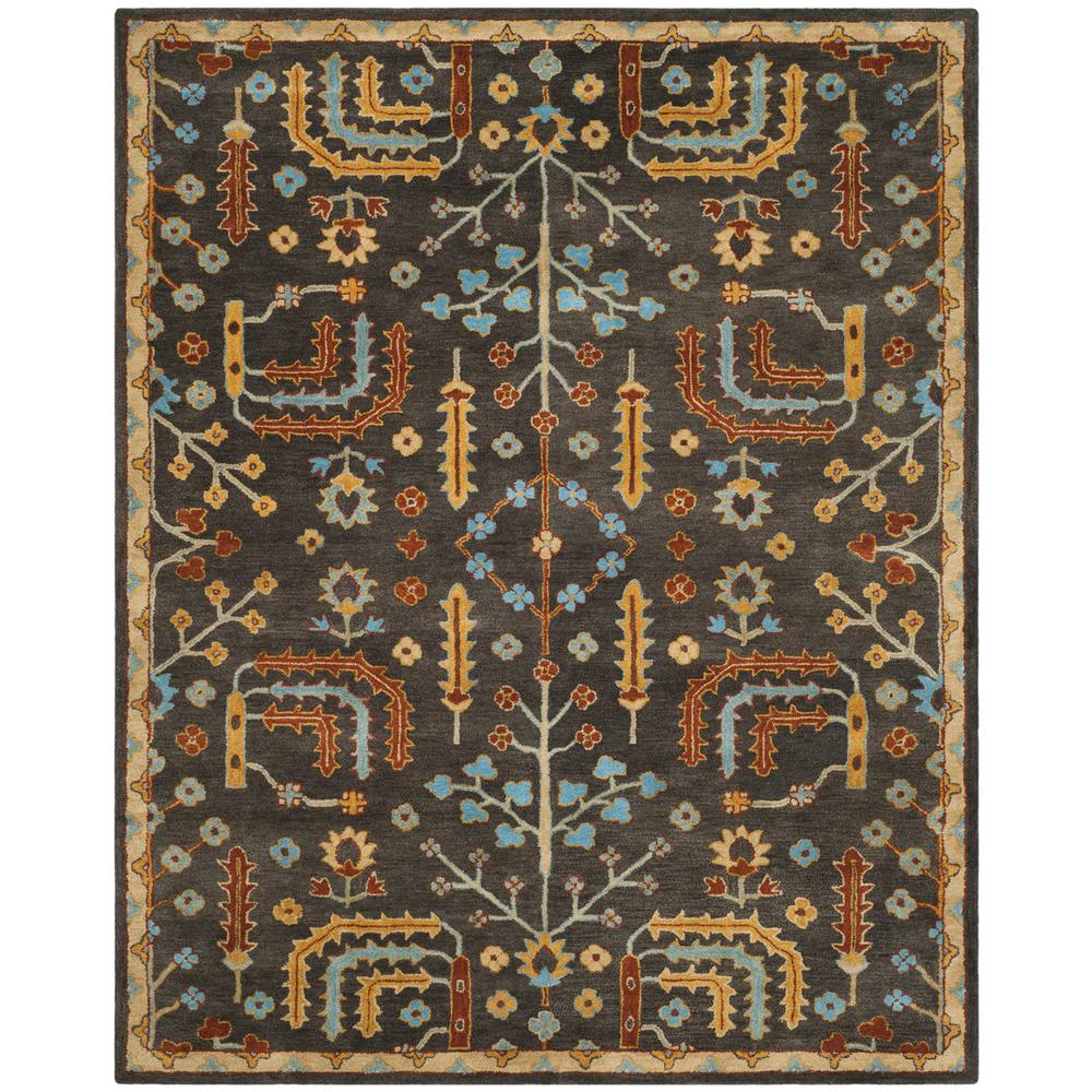 HERITAGE, CHARCOAL / MULTI, 8' X 10', Area Rug. Picture 1