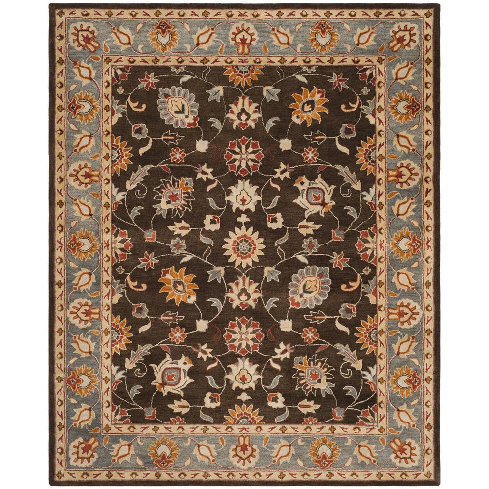 HERITAGE, CHARCOAL / BLUE, 8' X 10', Area Rug, HG412A-8. Picture 1