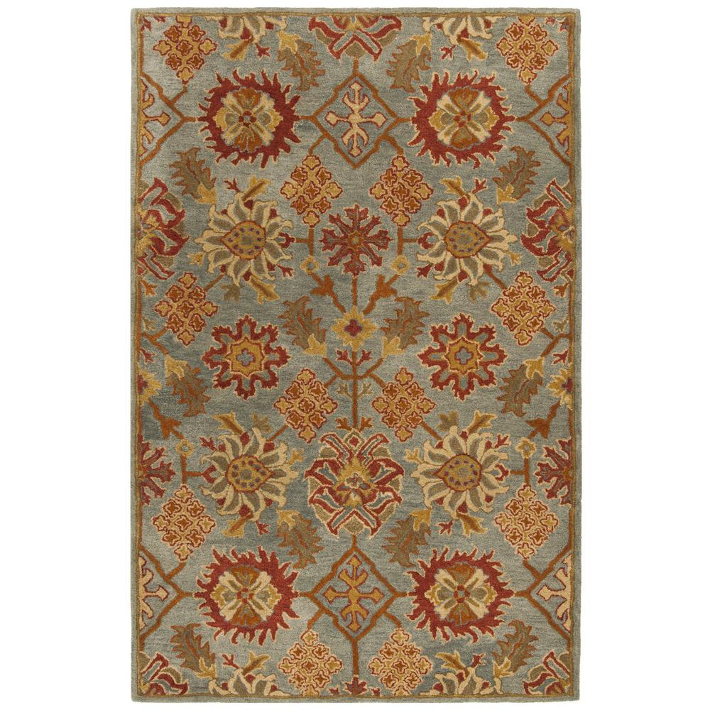 HERITAGE, CHARCOAL / MULTI, 5' X 8', Area Rug, HG420H-5. Picture 1