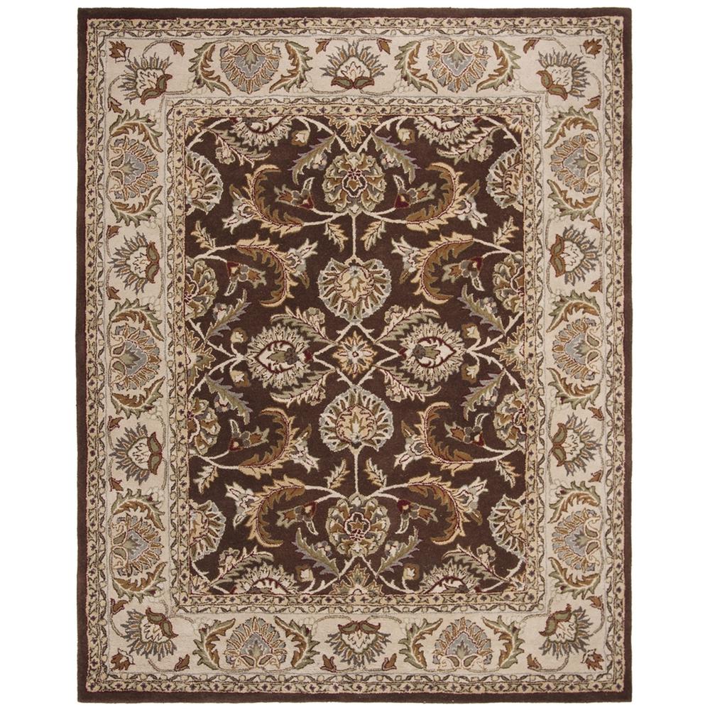 HERITAGE, BROWN / IVORY, 8' X 10', Area Rug. Picture 1