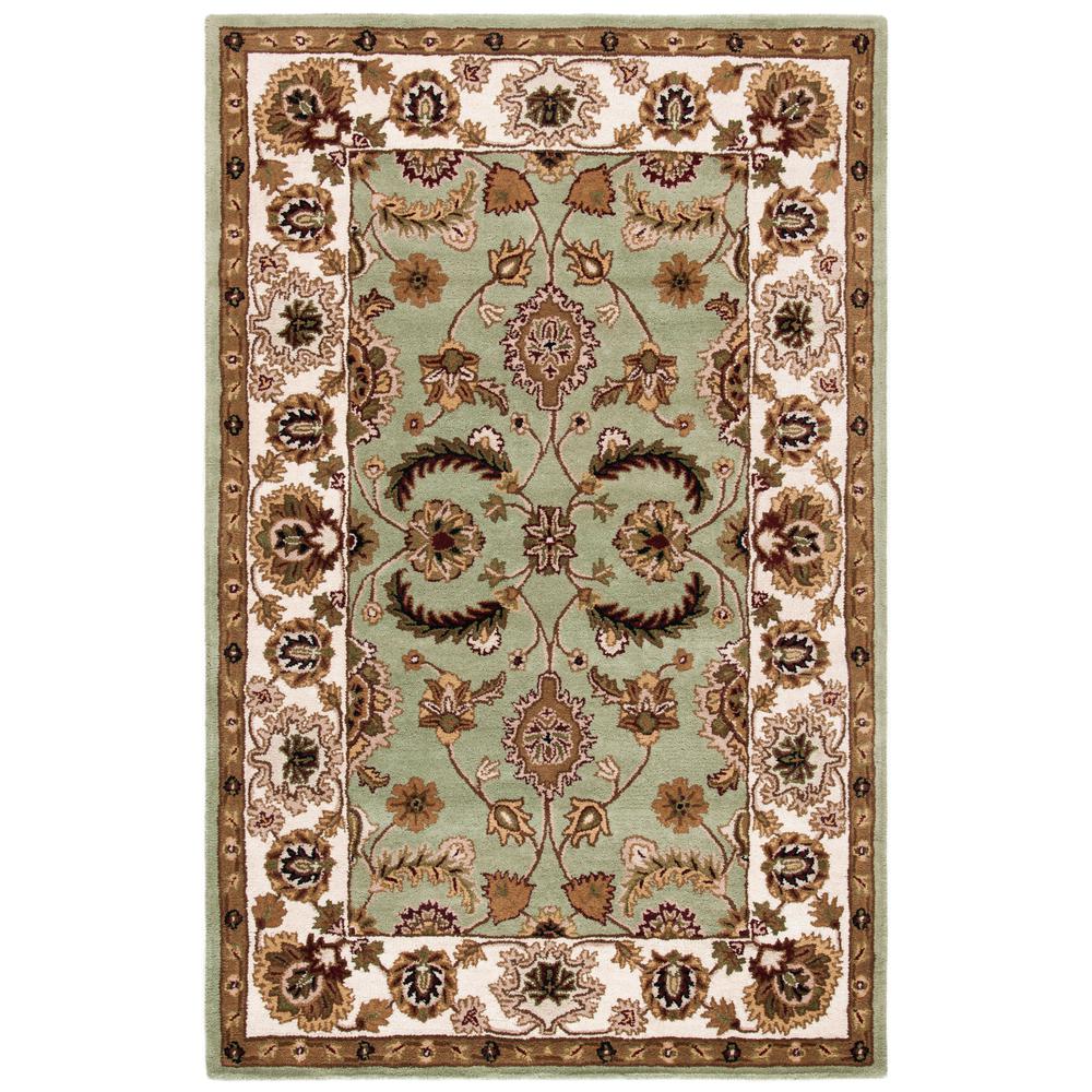 HERITAGE, SAGE / IVORY, 7'-6" X 9'-6", Area Rug. Picture 1