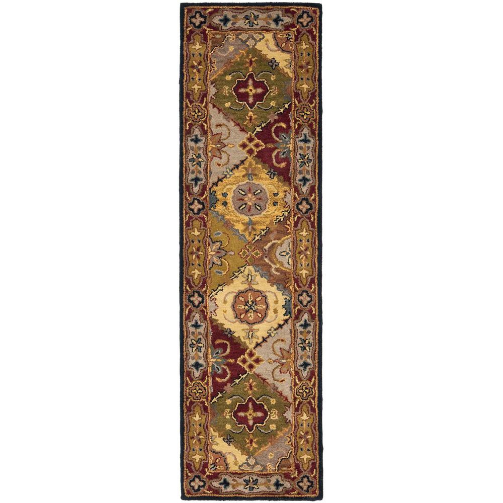 HERITAGE, MULTI / RED, 2'-3" X 8', Area Rug, HG512B-28. Picture 1