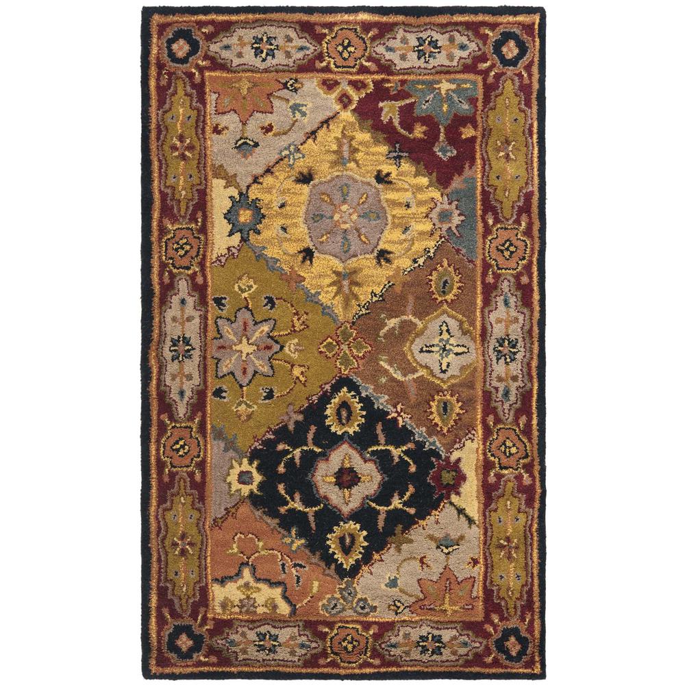 HERITAGE, MULTI / RED, 3' X 5', Area Rug, HG512B-3. Picture 1
