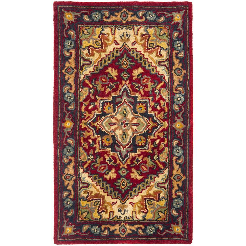 HERITAGE, RED, 2'-3" X 4', Area Rug. Picture 1