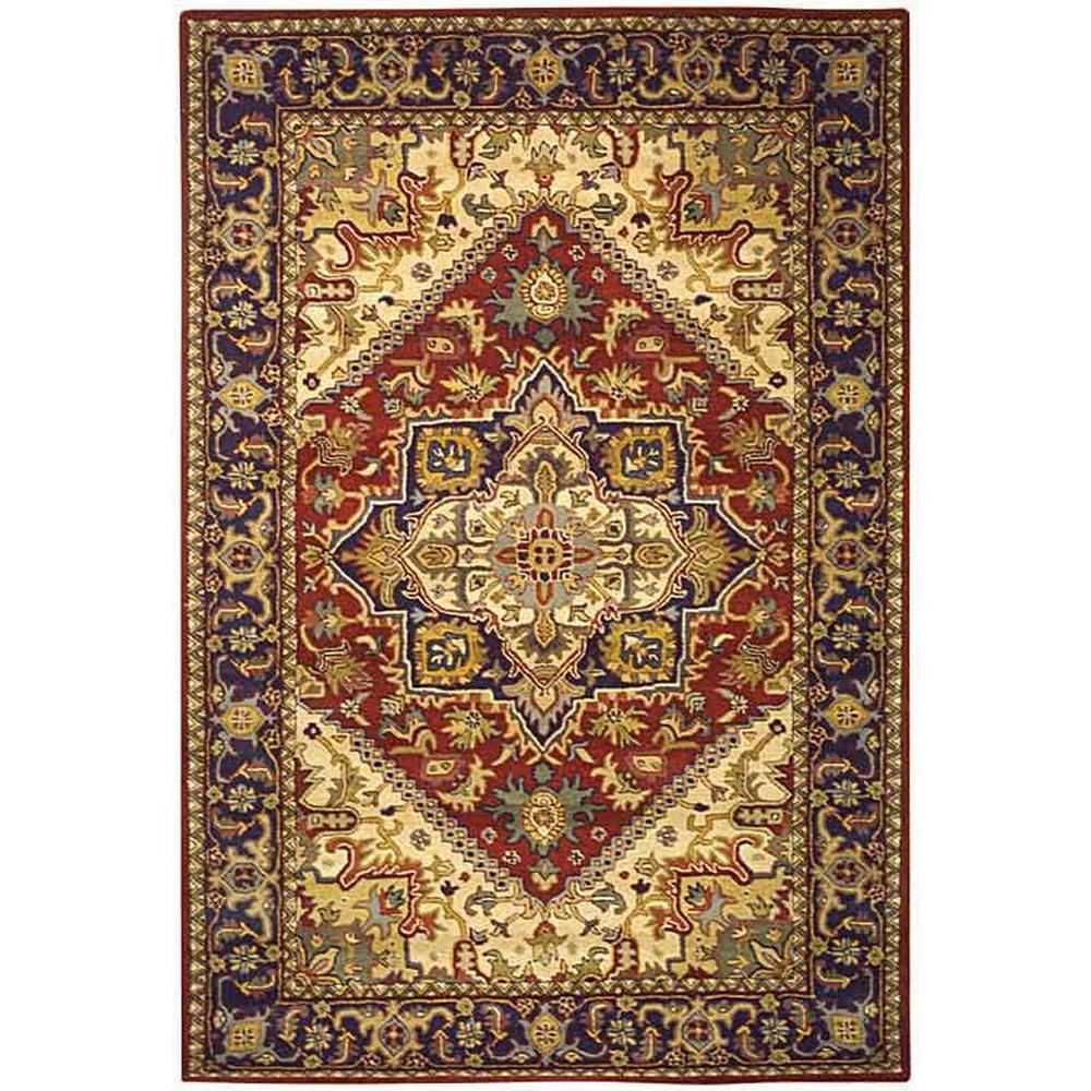 HERITAGE, RED, 5'-0" X 8'-0", Area Rug. Picture 1