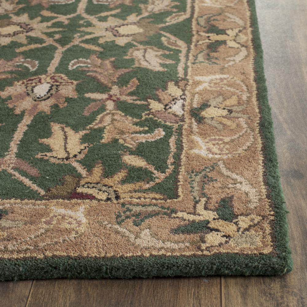 HERITAGE, DARK GREEN / GOLD, 2'-3" X 8', Area Rug. Picture 3