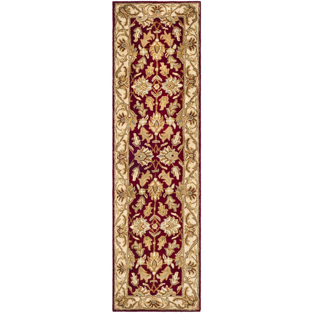 HERITAGE, RED / IVORY, 2'-3" X 8', Area Rug. Picture 1
