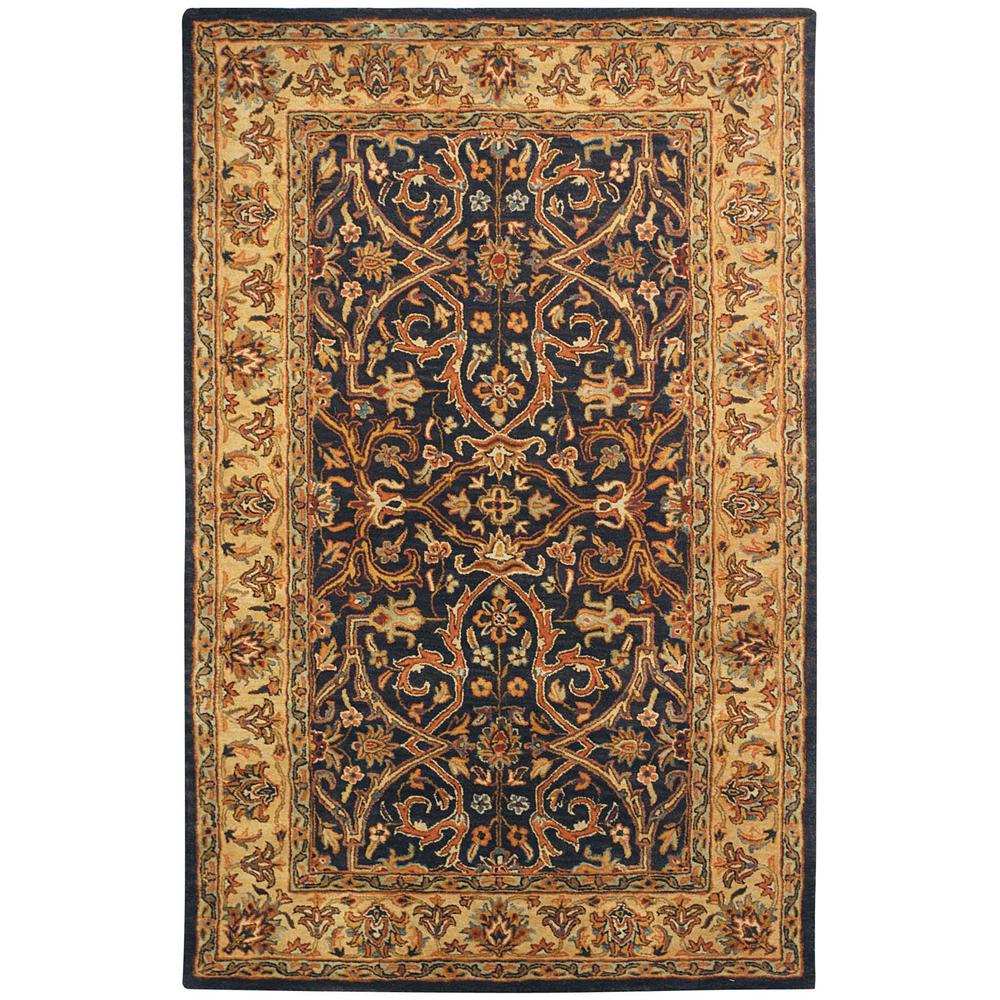HERITAGE, CHARCOAL / BEIGE, 5'-0" X 8'-0", Area Rug. The main picture.