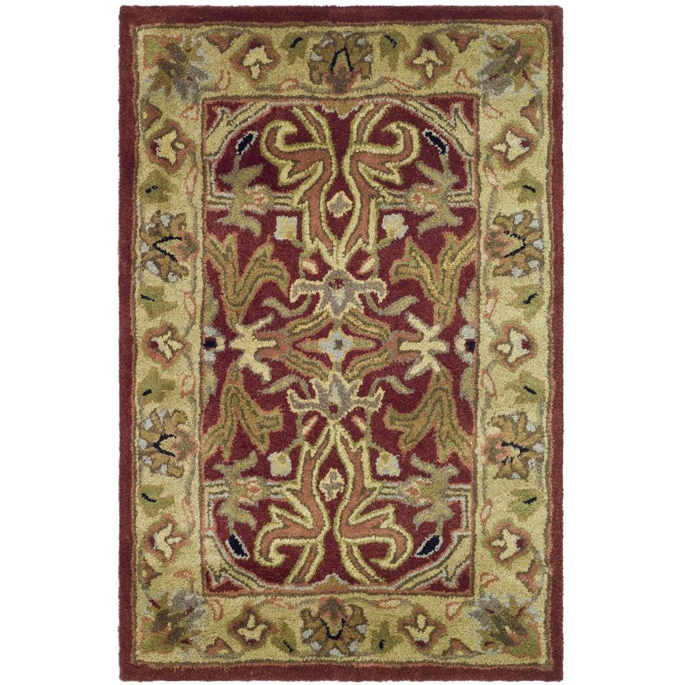 HERITAGE, RED / GOLD, 2' X 3', Area Rug, HG644B-2. Picture 1