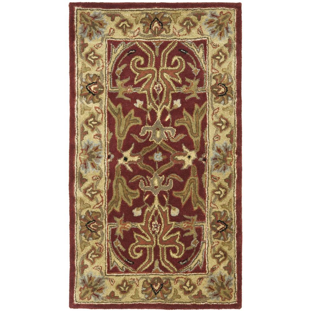 HERITAGE, RED / GOLD, 2'-3" X 4', Area Rug, HG644B-24. Picture 1