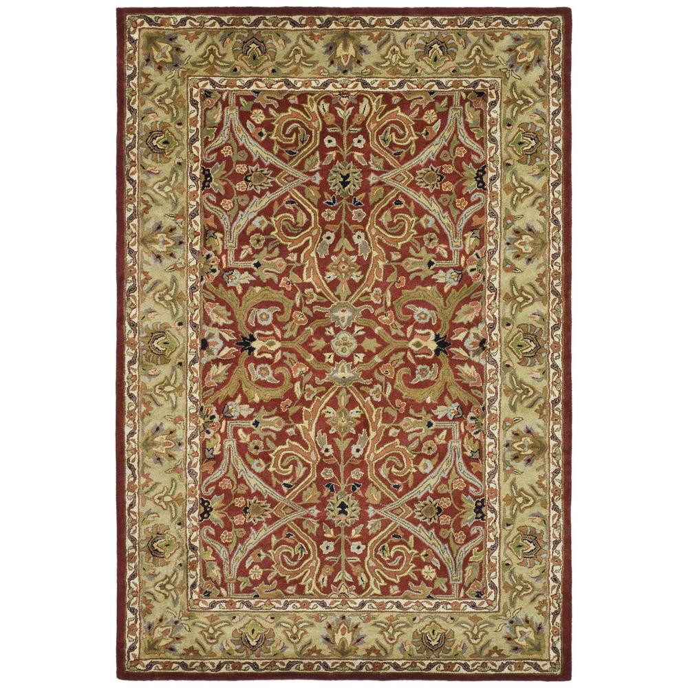 HERITAGE, RED / GOLD, 6' X 9', Area Rug, HG644B-6. Picture 1