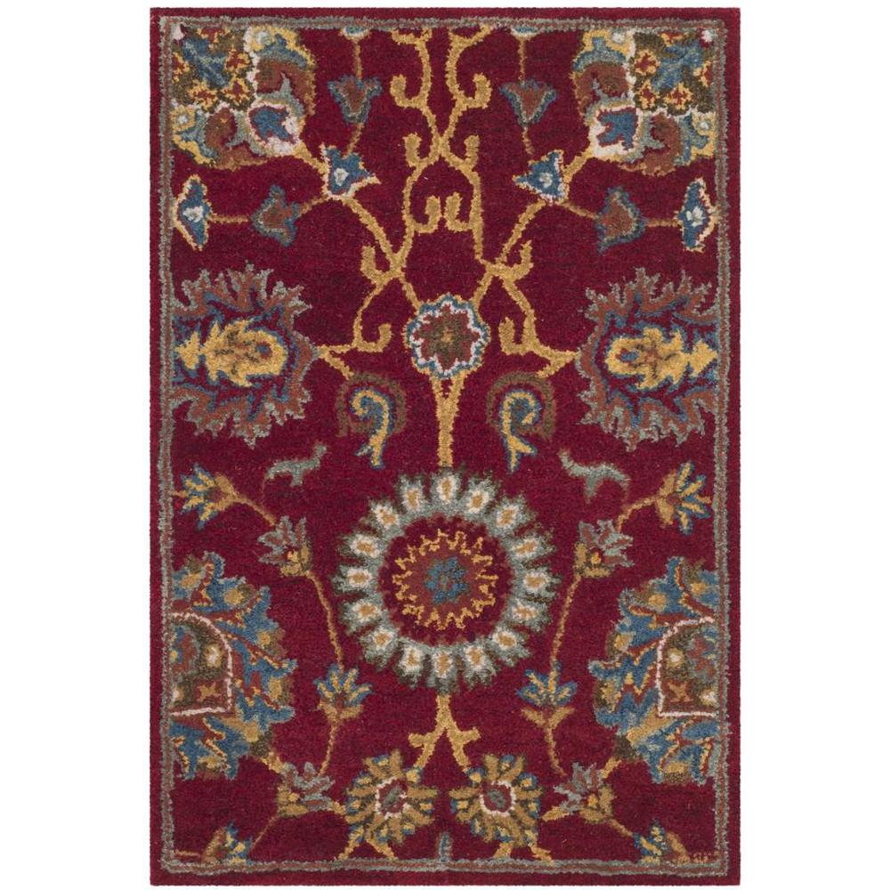 HERITAGE, RED, 2' X 3', Area Rug. Picture 1