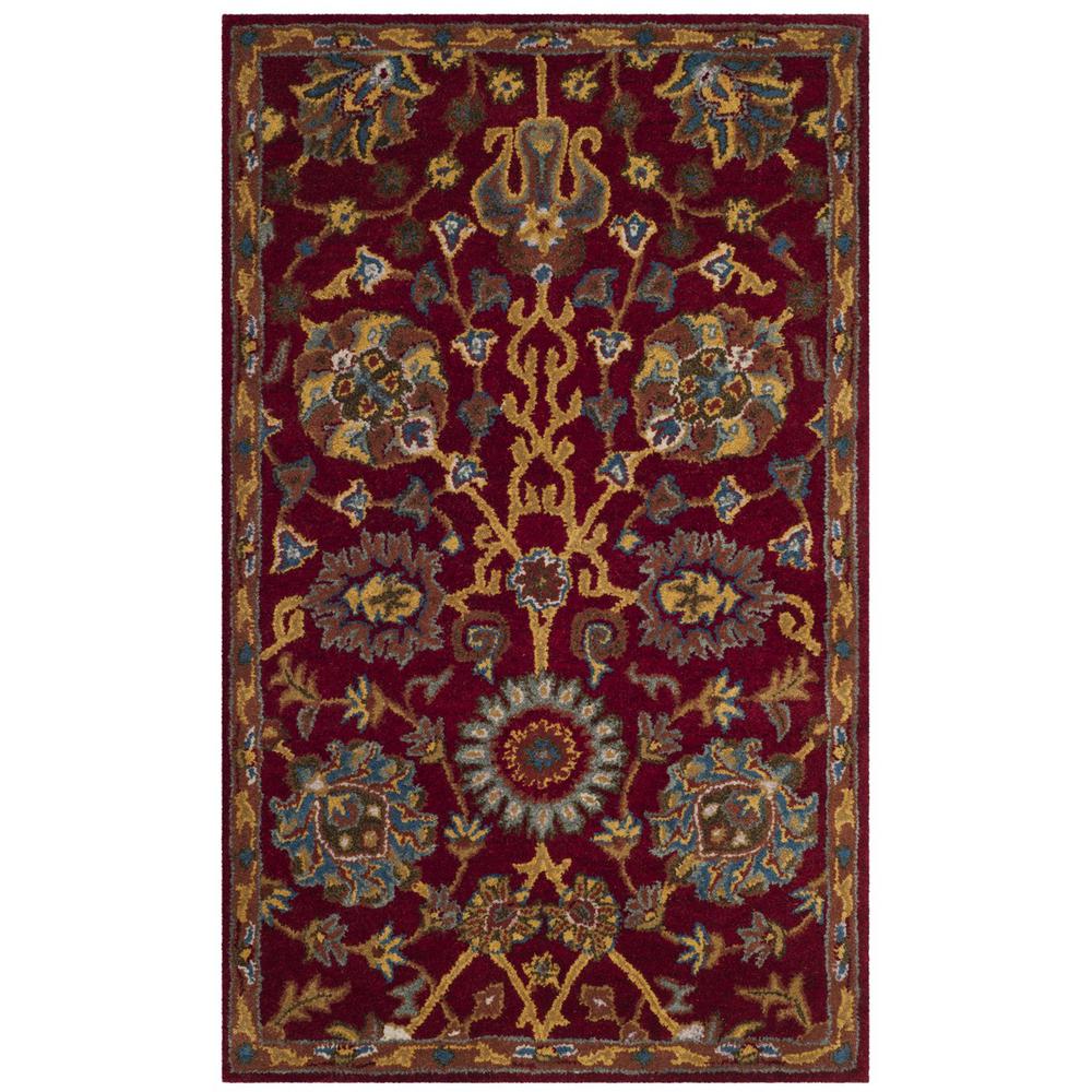 HERITAGE, RED, 3' X 5', Area Rug, HG655A-3. The main picture.