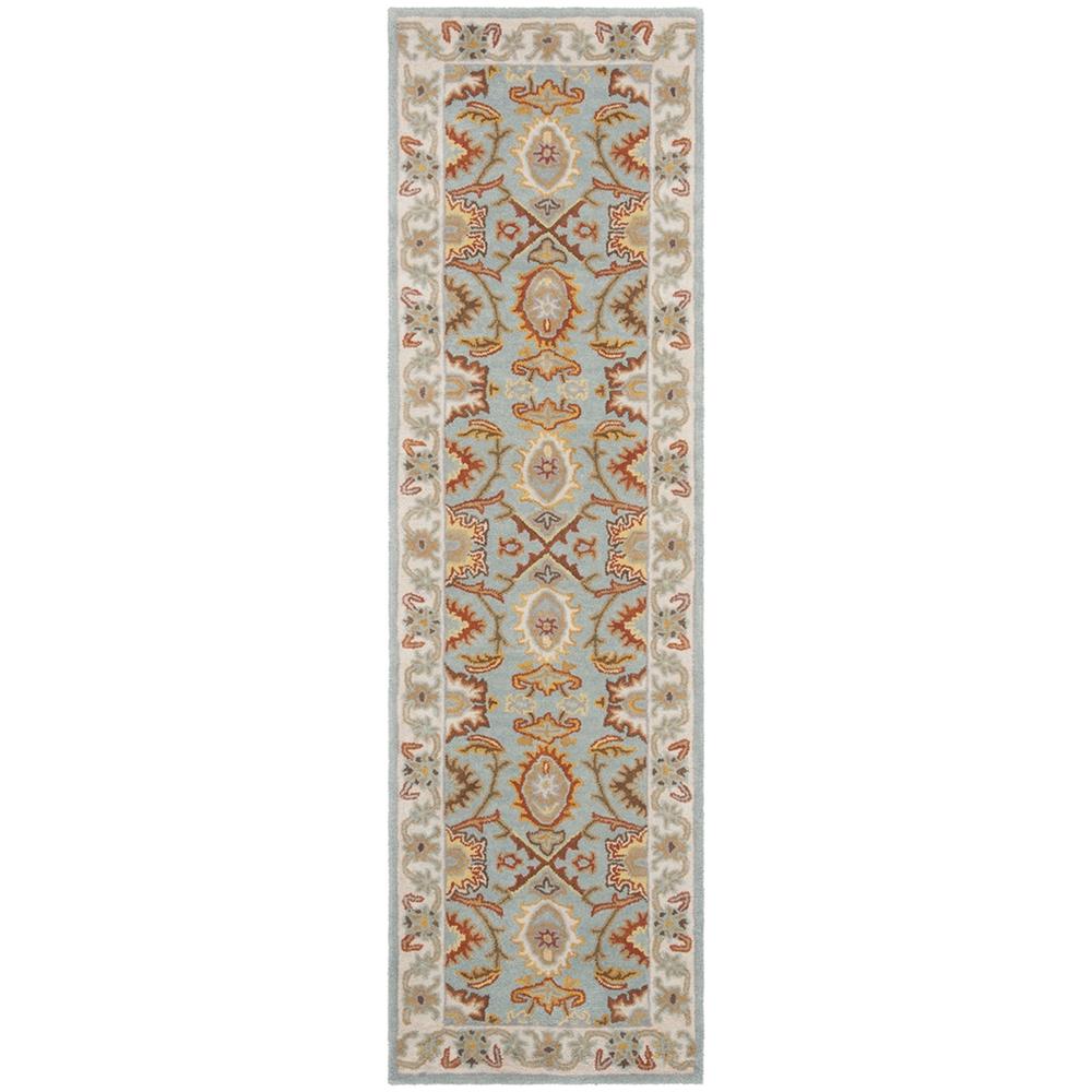 HERITAGE, LIGHT BLUE / IVORY, 2'-3" X 8', Area Rug, HG734A-28. Picture 1