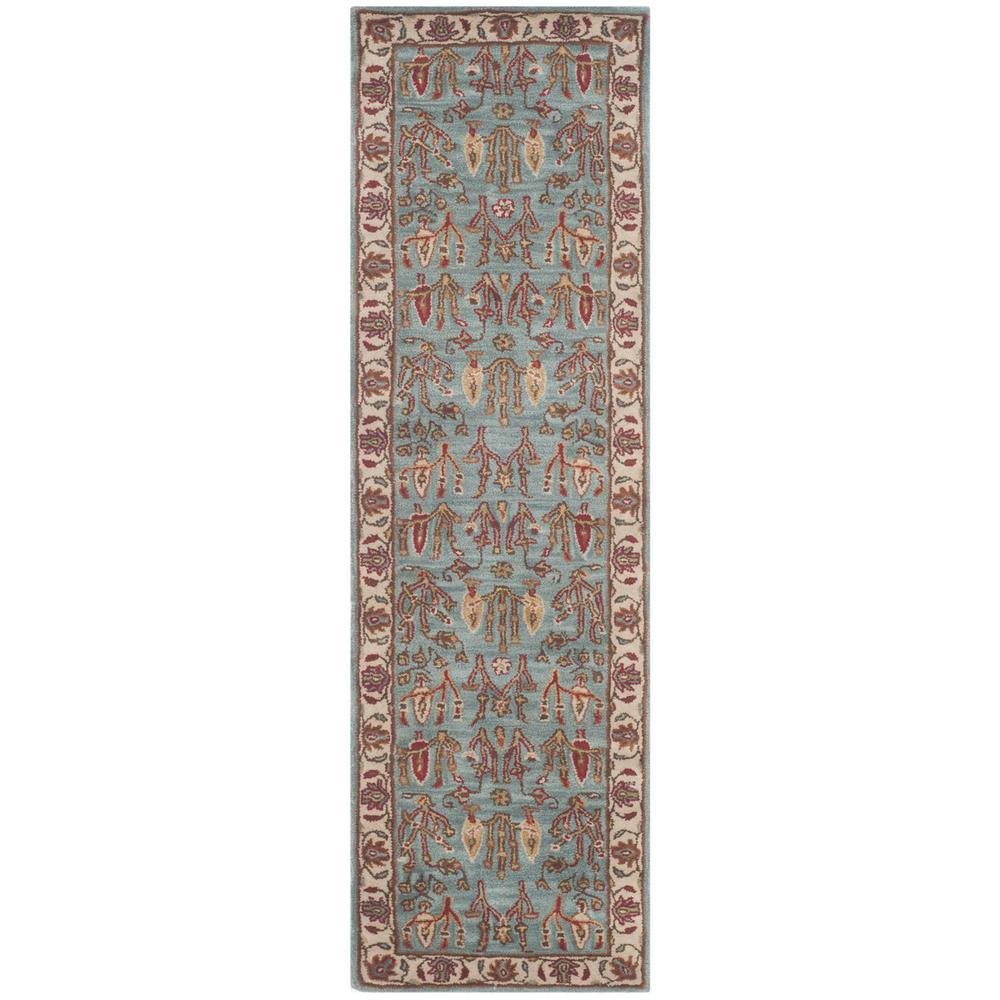 HERITAGE, BLUE / IVORY, 2'-3" X 8', Area Rug, HG735A-28. Picture 1