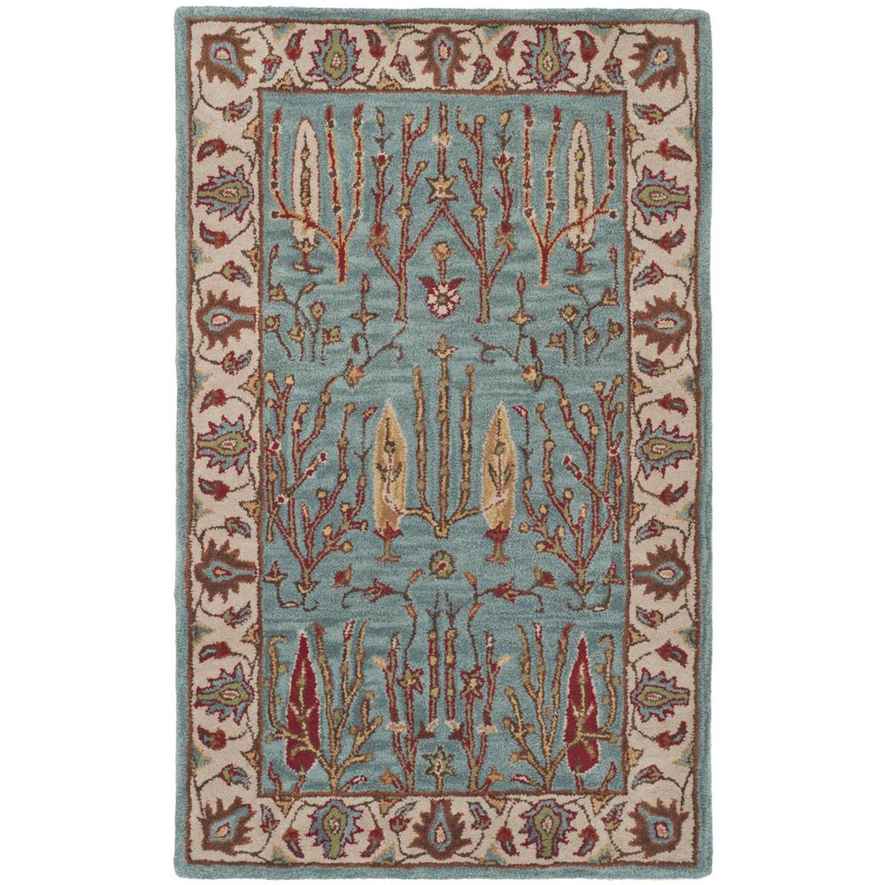 HERITAGE, BLUE / IVORY, 3' X 5', Area Rug, HG735A-3. Picture 1