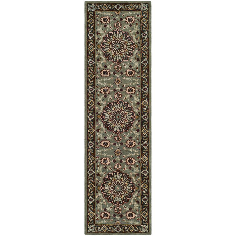HERITAGE, GREY / CHARCOAL, 2'-3" X 8', Area Rug. Picture 1