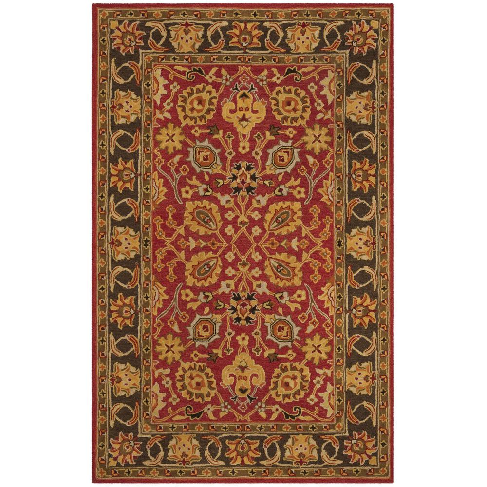 HERITAGE, RED / GOLD, 5' X 8', Area Rug, HG745Q-5. Picture 1