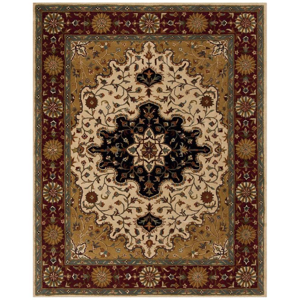 HERITAGE, IVORY / RED, 7'-6" X 9'-6", Area Rug, HG760A-8. Picture 1