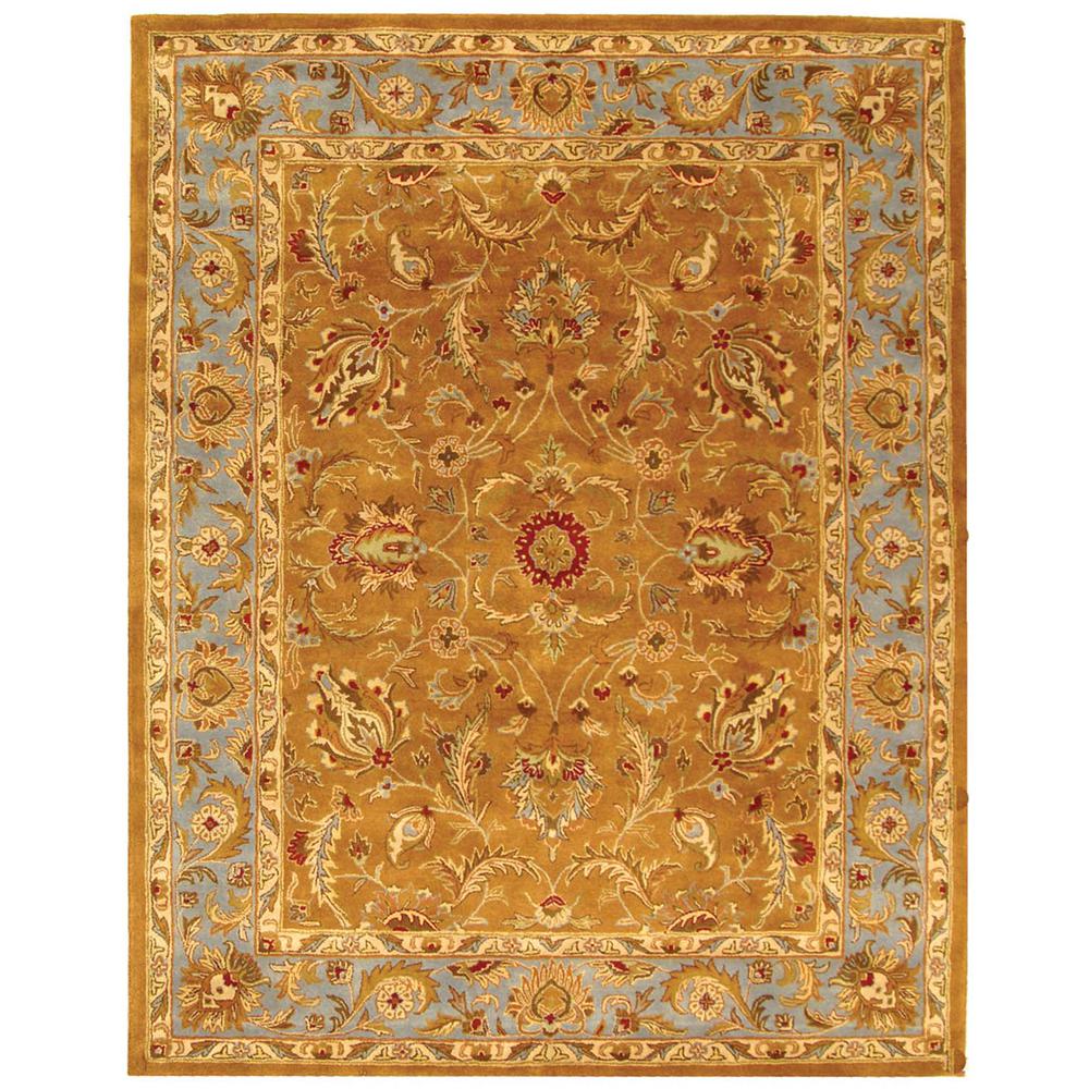 HERITAGE, BROWN / BLUE, 7'-6" X 9'-6", Area Rug, HG812A-8. Picture 1