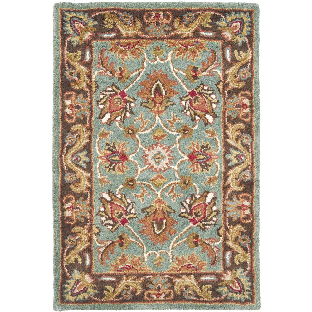 HERITAGE, BLUE / BROWN, 2' X 3', Area Rug, HG812B-2. Picture 1
