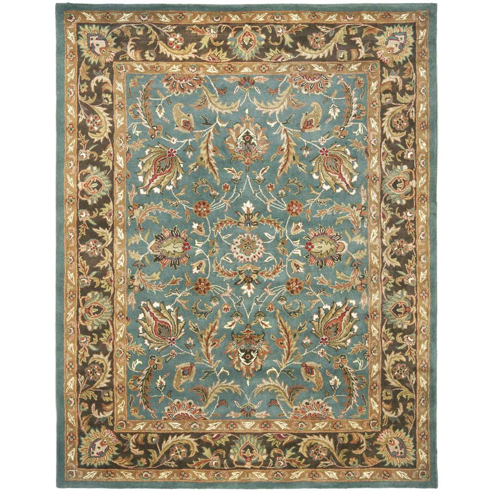HERITAGE, BLUE / BROWN, 7'-6" X 9'-6", Area Rug, HG812B-8. The main picture.