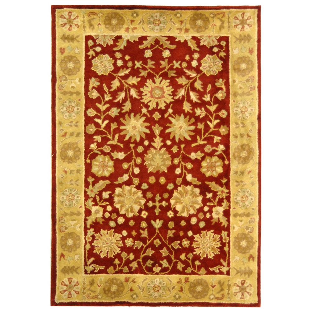 HERITAGE, RED / GOLD, 4' X 6', Area Rug, HG813A-4. Picture 1