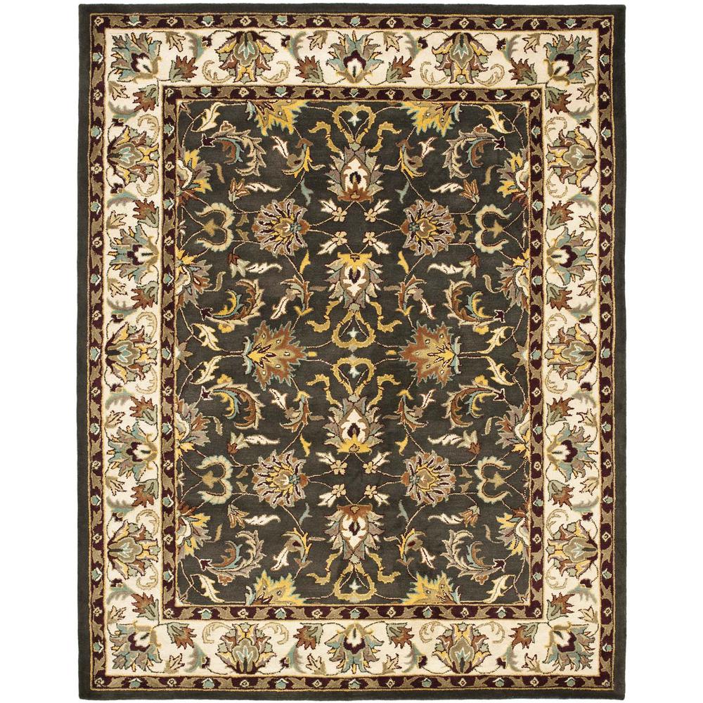 HERITAGE, BLACK / IVORY, 7'-6" X 9'-6", Area Rug, HG819A-8. Picture 1