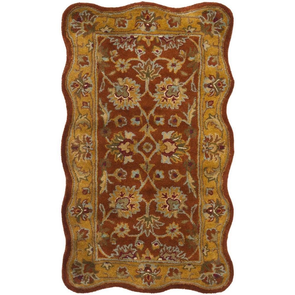 HERITAGE, RED / NATURAL, 2'-3" X 4', Area Rug, HG820A-24S. Picture 1