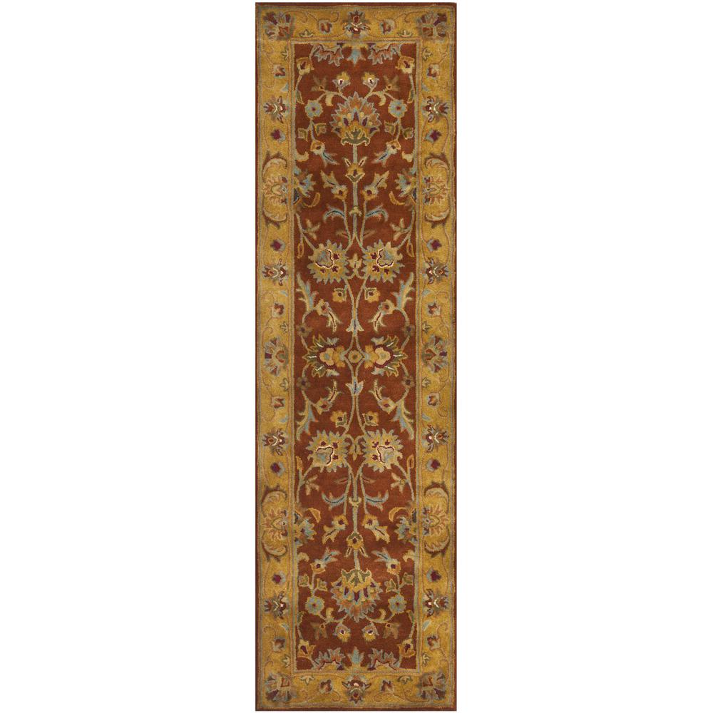 HERITAGE, RED / NATURAL, 2'-3" X 8', Area Rug, HG820A-28. Picture 1