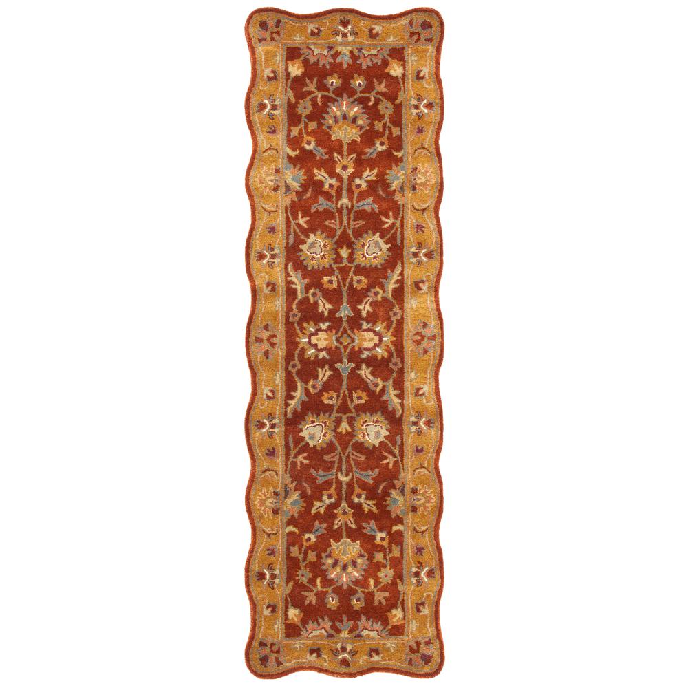 HERITAGE, RED / NATURAL, 2'-3" X 8', Area Rug, HG820A-28S. Picture 1