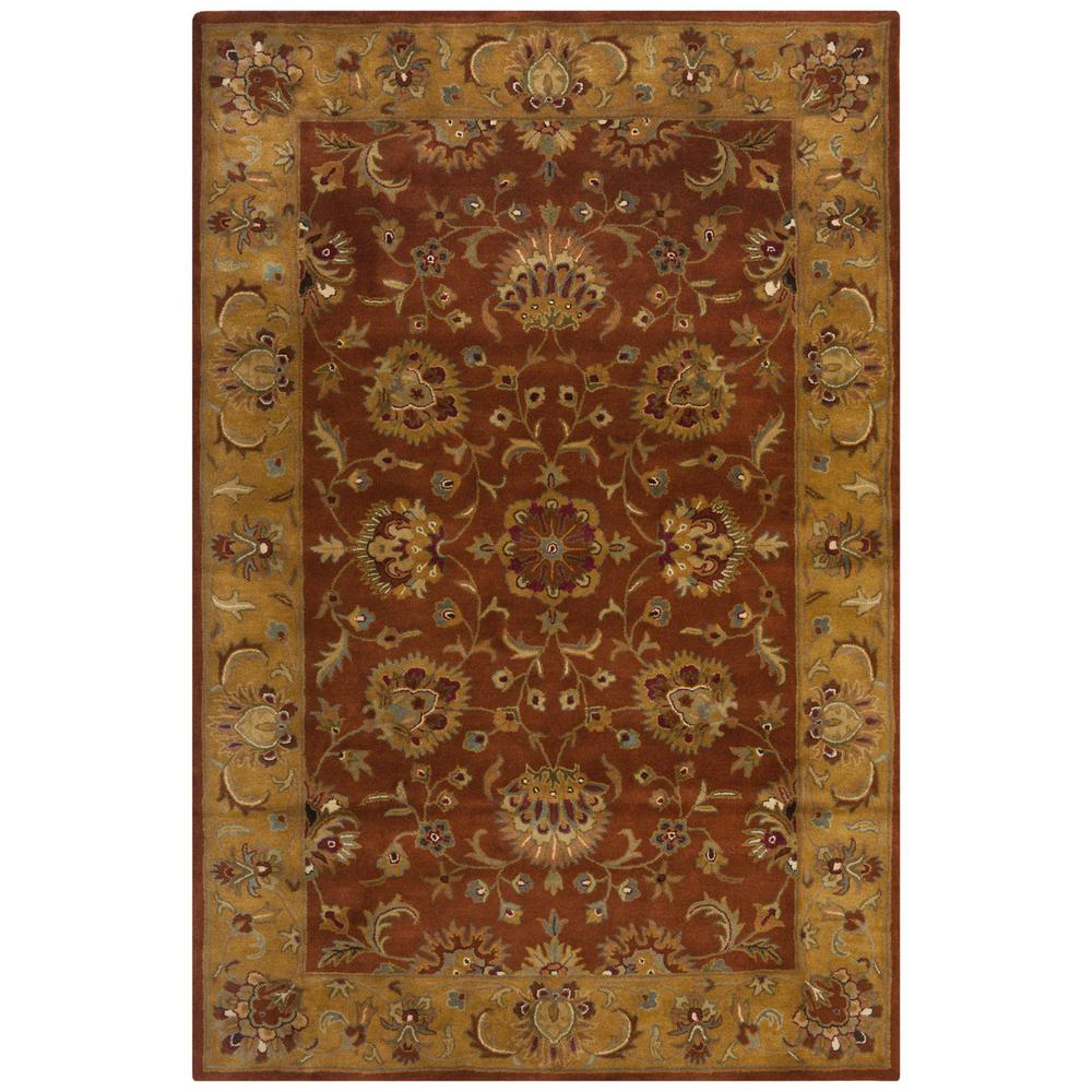 HERITAGE, RED / NATURAL, 6' X 9', Area Rug, HG820A-6. Picture 1
