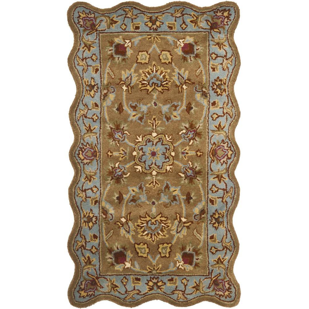 HERITAGE, BEIGE / BLUE, 2'-3" X 4', Area Rug, HG821A-24S. Picture 1
