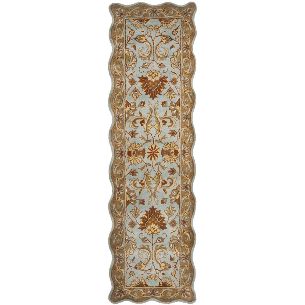 HERITAGE, BLUE / BEIGE, 2'-3" X 8', Area Rug, HG822A-28S. Picture 1