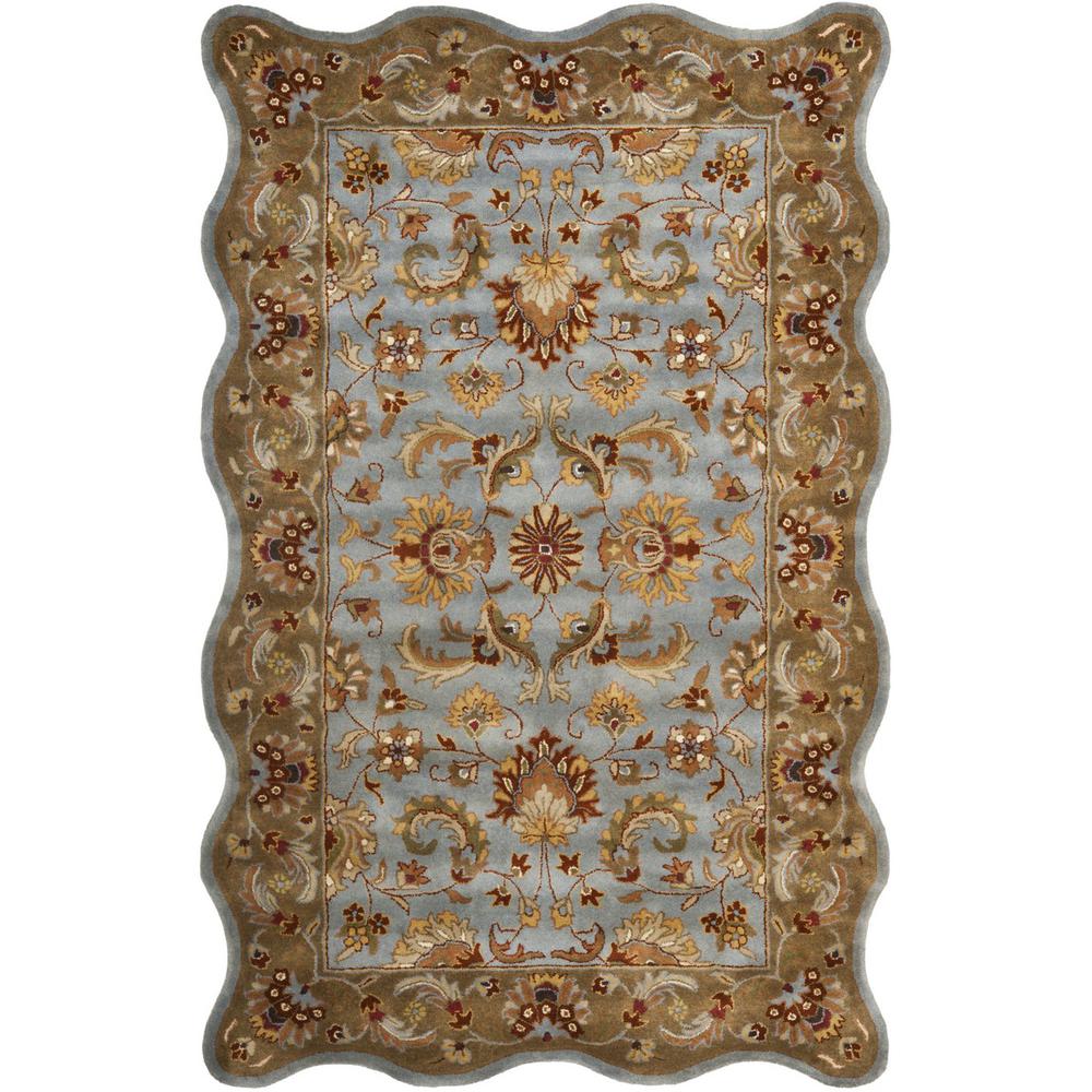 HERITAGE, BLUE / BEIGE, 4' X 6', Area Rug, HG822A-4S. Picture 1