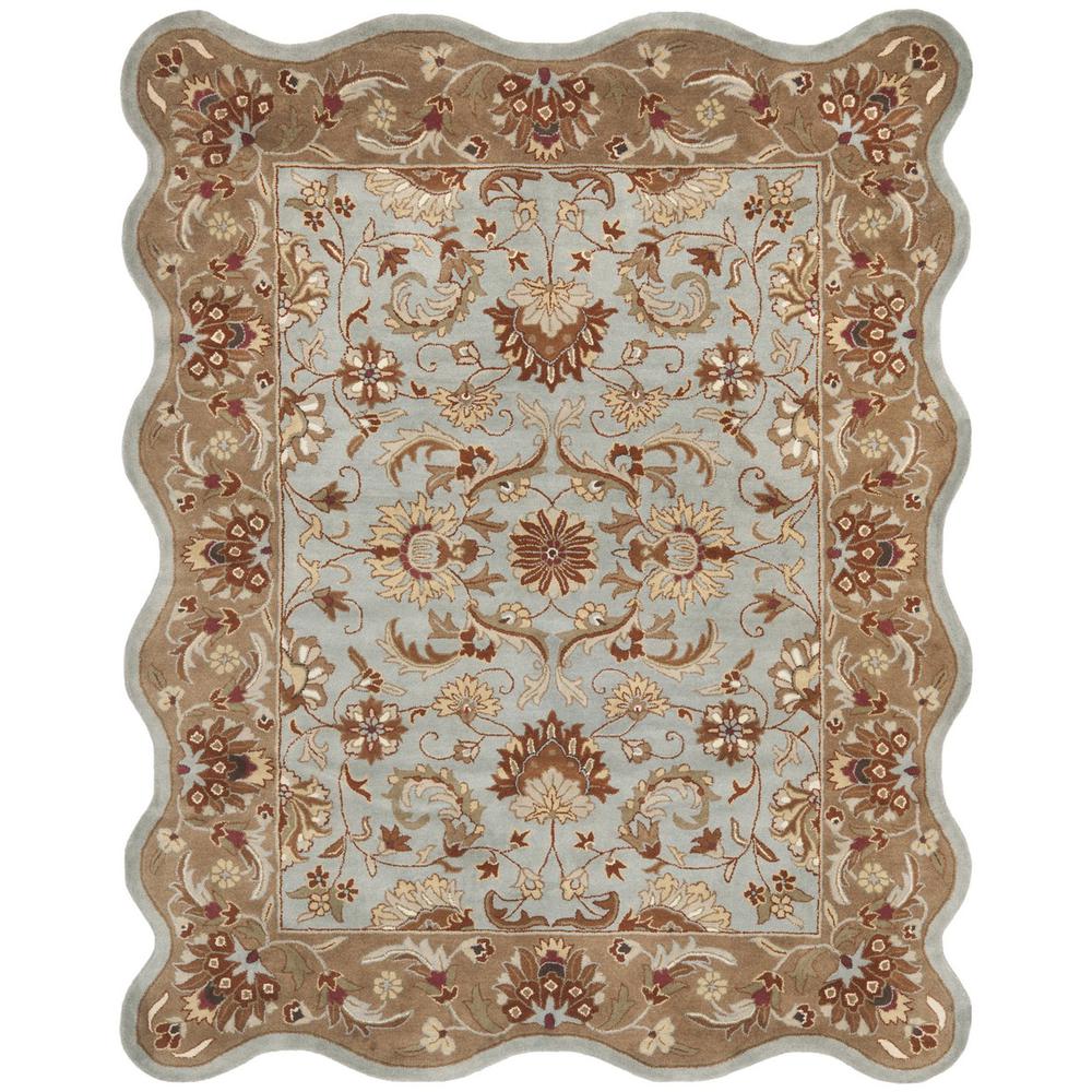 HERITAGE, BLUE / BEIGE, 7'-6" X 9'-6", Area Rug, HG822A-8S. Picture 1