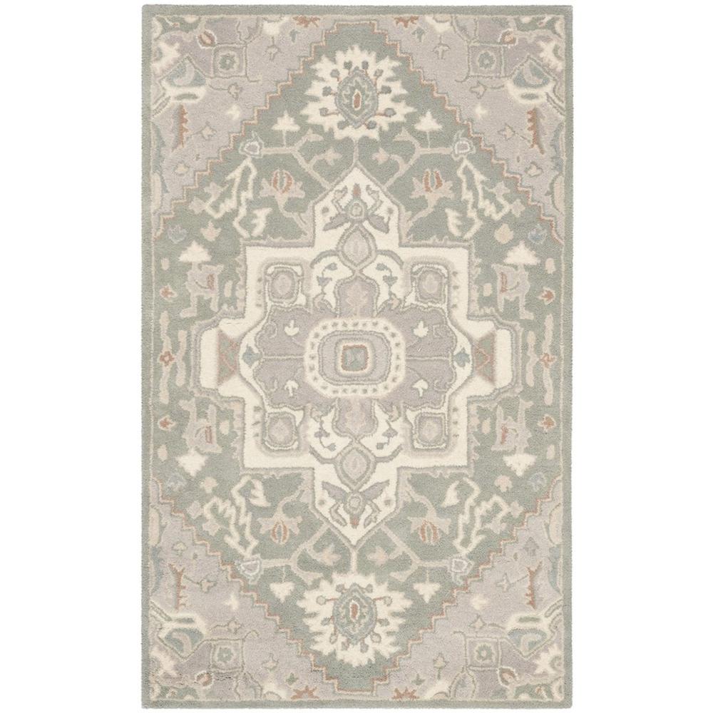 HERITAGE, BLUE / IVORY, 3' X 5', Area Rug, HG823A-3. Picture 1